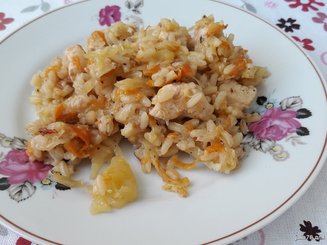 "Ленивые голубцы" с курицей
