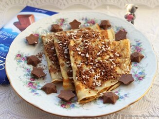 Блинчики с шоколадом