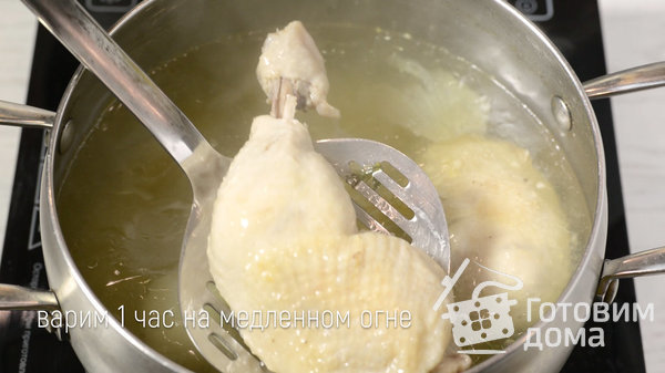 Блинчики с курицей, грибами и сыром фото к рецепту 6