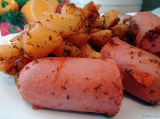 Рагу с картофелем и сосисками
