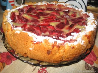 Клубнично-ревенный пирог