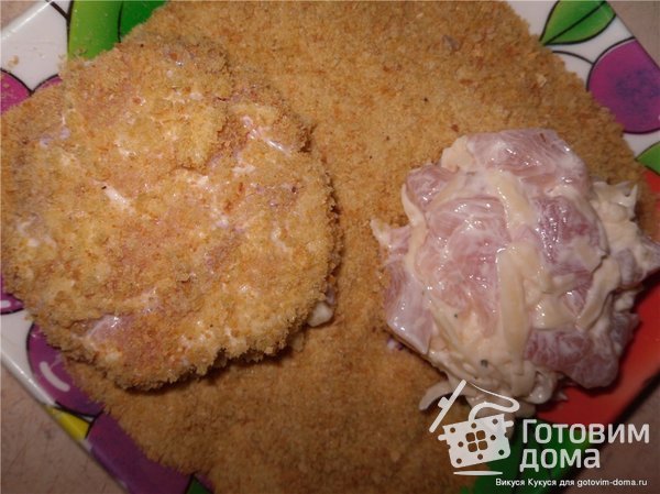Сырно-куриные котлетки с беконом фото к рецепту 2