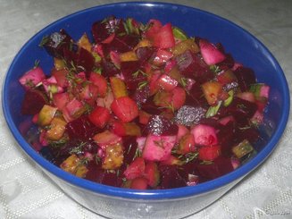 Салат из свеклы и огурцов