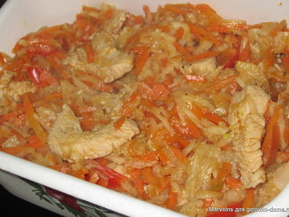 Овощная скоровода с мясом индейки