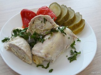 Куриные рулетики с фетой