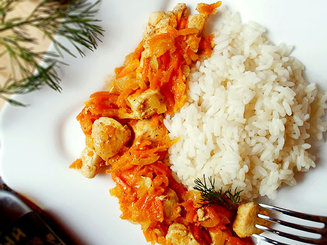 Рис с чесноком и сливочным маслом