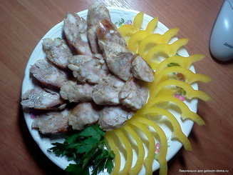 Колбаса куриная домашняя быстрого приготовления