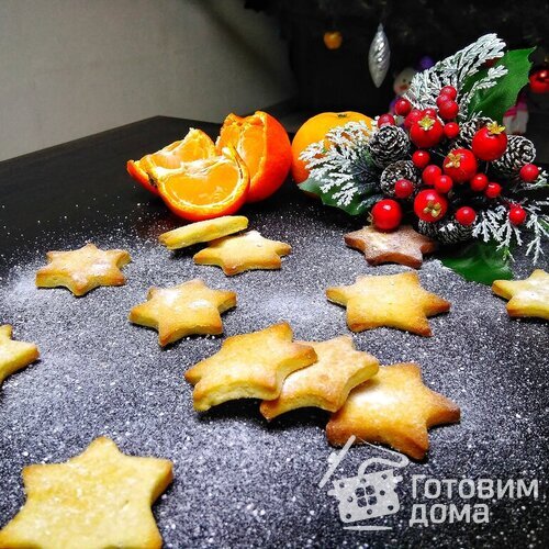 Печенье — Апельсиновые звезды с корицей