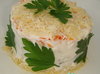 Салат из рыбы с морковкой и луком