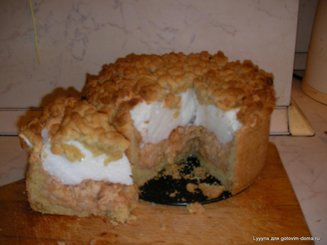 Яблочный пирог с белковой начинкой