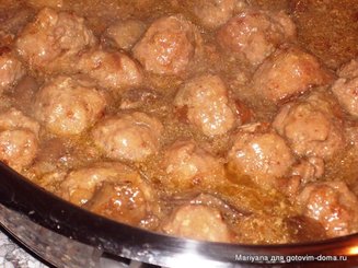 Polpette al sugo - Фрикадельки в соусе с шампиньонами