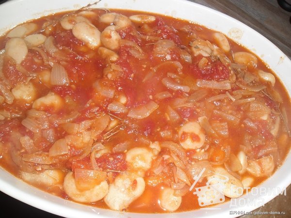 Гигандес плаки (крупная белая фасоль в духовке) фото к рецепту 2