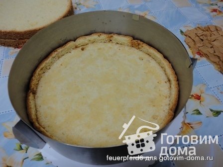 Сборка торта под мастику без тортирования крошкой фото к рецепту 2