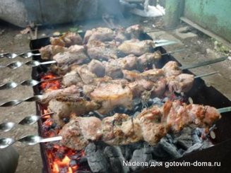 Шашлык на кефире