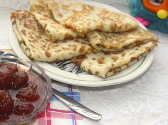 Блины на минералке