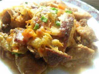 Говядина, тушеная с ржаным хлебом