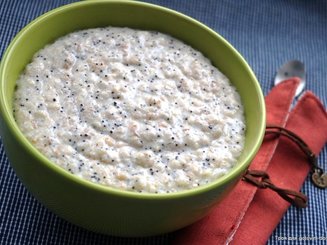 Маковая овсянка с лимоном