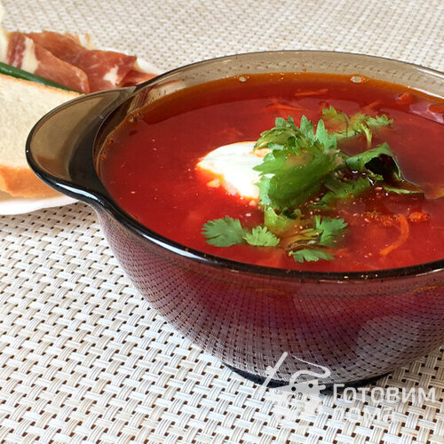 Борщ с мясом - классический рецепт