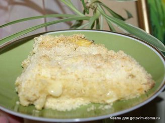 Пирог с заварным кремом и яблоками