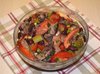 Салат с говядиной и фасолью