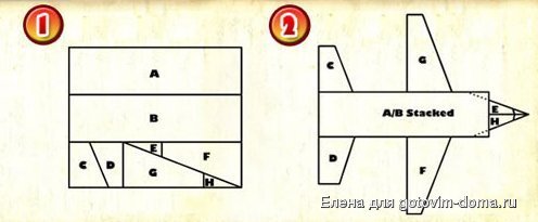 Торты необычной формы-схемы фото к рецепту 10