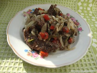 Печень по-грузински