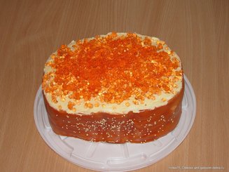 торт "Деликатес" (бутерброд с икрой)