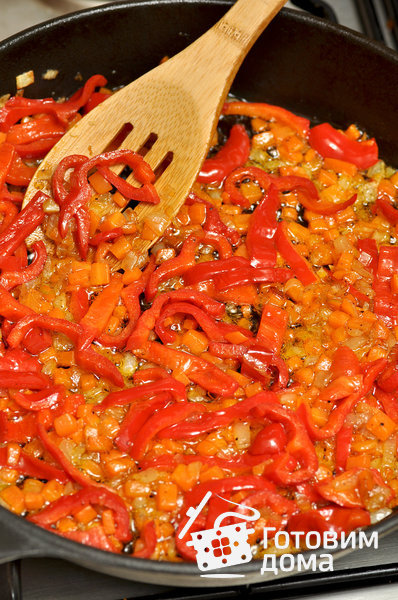 Рис с креветками и зеленым горошком фото к рецепту 8