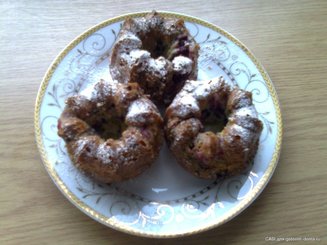 Ягодные маффины на кефире
