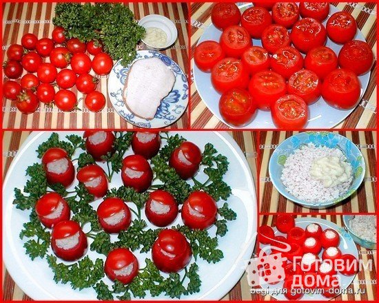 Фаршированные помидоры-черри фото к рецепту 1