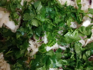 Классический еврейский салат из редьки (парве/молочное/мясное)