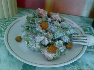Салат из укропа