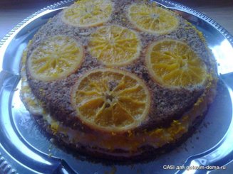 Апельсиновый торт с маком