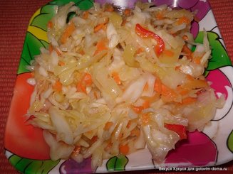 Капуста на зиму (но съедатся ещо до зимы)