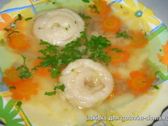 Куриный супчик "Хуторок" с клецками