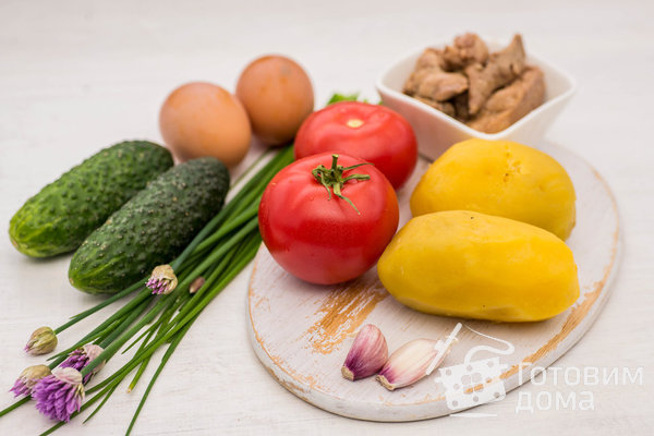 Салат из печени трески с картофелем и яйцами фото к рецепту 1