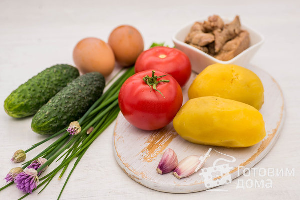 Салат из печени трески с картофелем и яйцами фото к рецепту 1