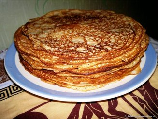 Заварные блины на кефире