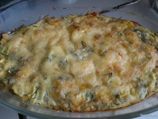 Запеканка из кабачков с пармезаном