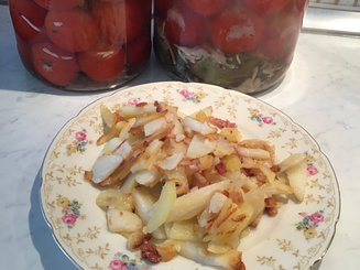 Картофель, жареный с беконом