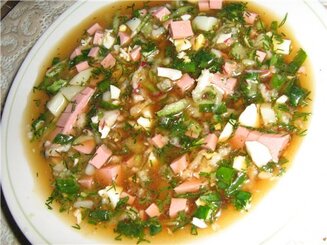 Окрошка мясная