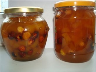 Варенье из персиков с орешками и мёдом