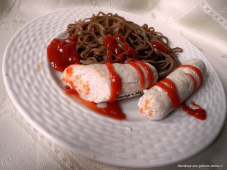 Домашние куриные сосиски