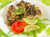 Рыбное филе с шампиньонами