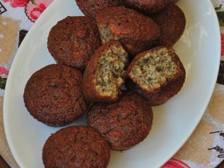 Маффины с яблоками и маком