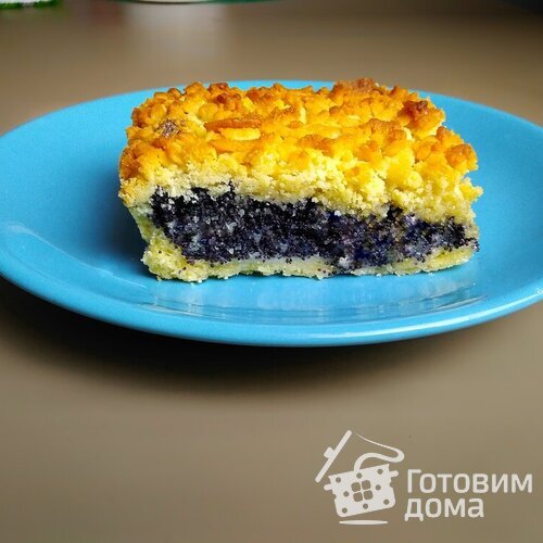 Песочный пирог с маком