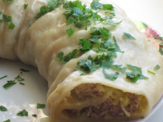 Ханум (паровой рулет с картофелем)