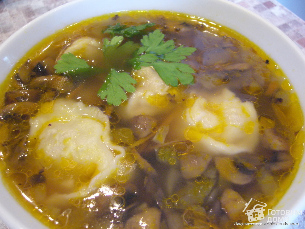 Картофельный суп с грибными ушками новые фото Картофельный суп с грибными ушками новые фото