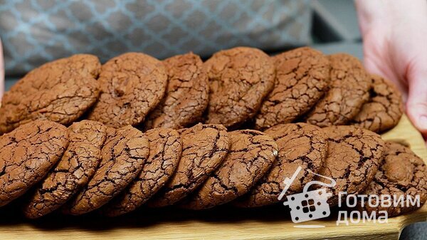 Шоколадное Печенье БРАУНИ с Трещинками фото к рецепту 8