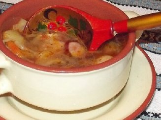 Суп томатный   с сосисками